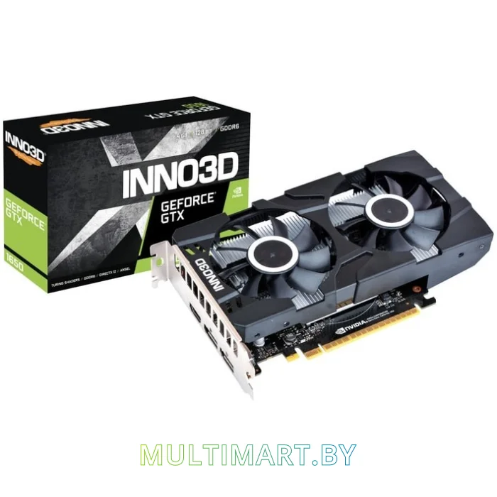 Видеокарта Inno3D GeForce GTX 1650 Twin X2 OC 4GB GDDR6 (N16502-04D6X-1177VA25)